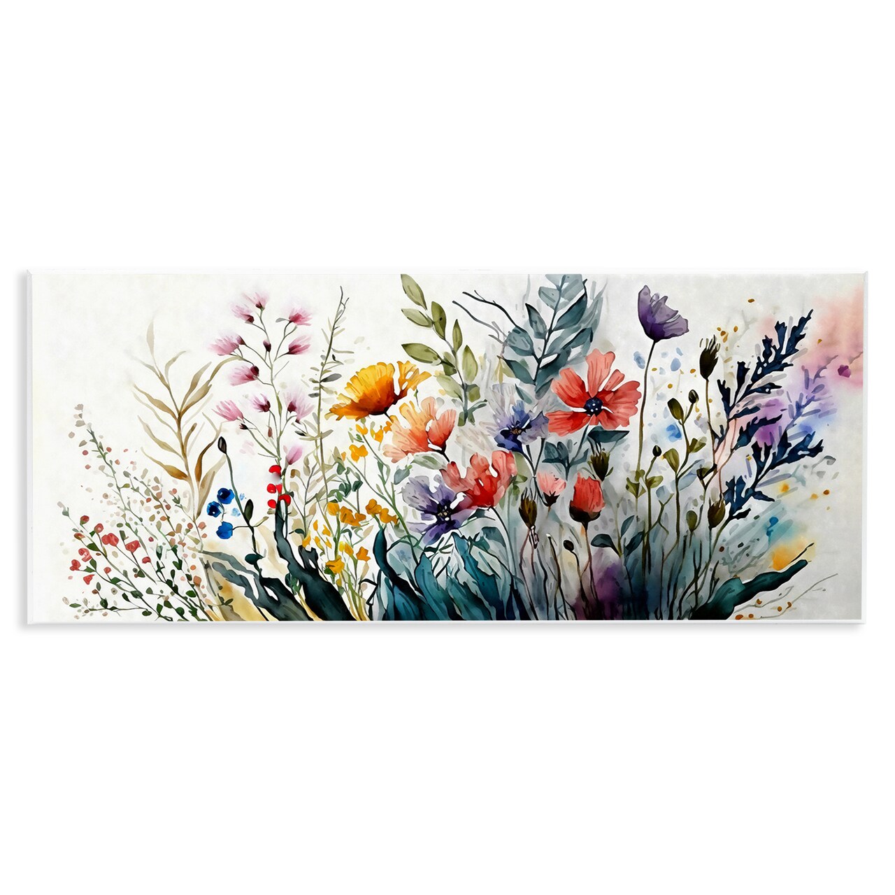 Stupell Industries Bold Floral Hues Blooming Nature Wall Plaque Art